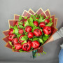 25 бордовых пионов фото 4